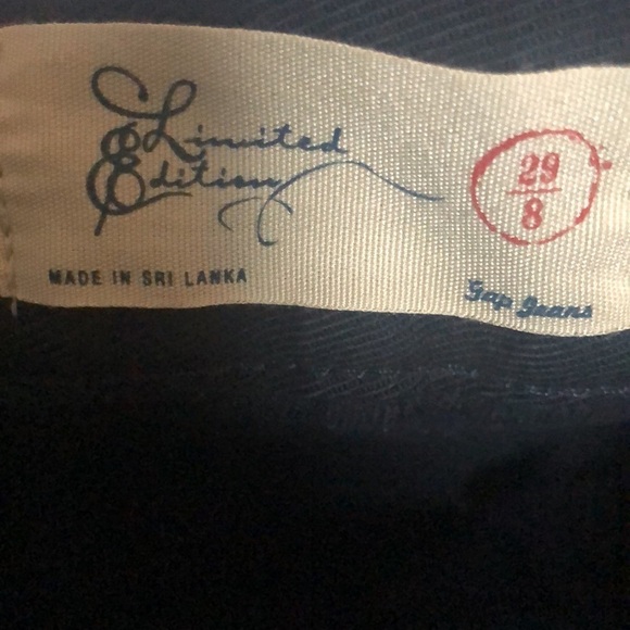 Gap VTG Y2K Limited Edition Wide Leg Flare Sailor Jean 29X30 Navy Cotton Stretch - Picture 6 of 10